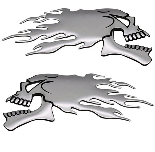2 Emblemas Motoqueiro Fantasma, Carro, Moto
